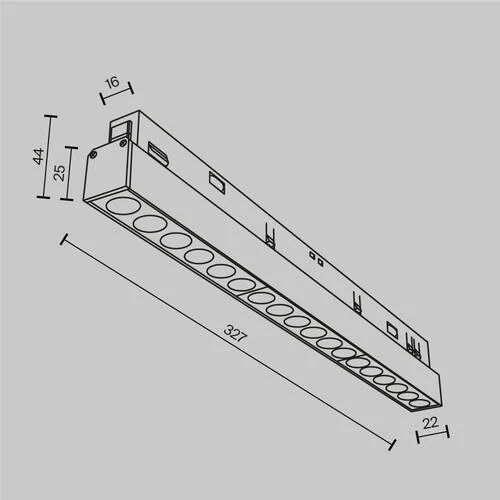 Трековый светильник Магнитная трековая система 23мм EXILITY Points, LED 18W, 2700K, Черный (Maytoni Technical, TR031-2-18W2.7K-B) - Amppa.ru