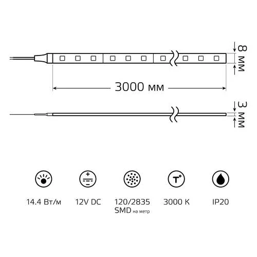 Лента светодиодная Gauss Basic BT082 - Amppa.ru