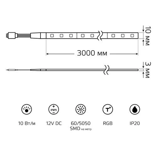 Лента светодиодная Gauss Basic BT054 - Amppa.ru