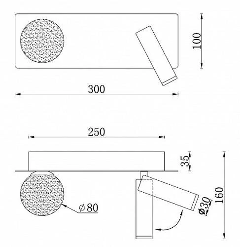 Бра iLedex Telescope W4774-30 SBK - Amppa.ru