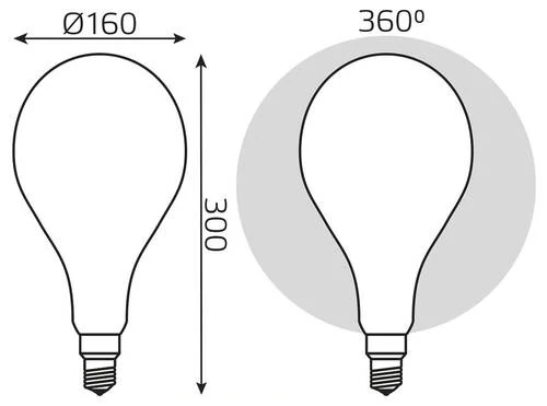 Лампа светодиодная Gauss Filament 179202210-D - Amppa.ru