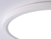 Светильник светодиодный ультратонкий 3000K-6500K с CCT-переключателем WH белый IP54 44W 3000K-6500K CCT-переключатель D600*25 (Без ПДУ) (Ambrella Light, FZ1909)