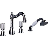 Смеситель врезной 4 отверстия Boheme ROYAL 396-Royal