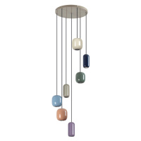 Люстра Каскадная Ovali Pendant, 7xGU10, Бежевый (Odeon Light, 5053/7)